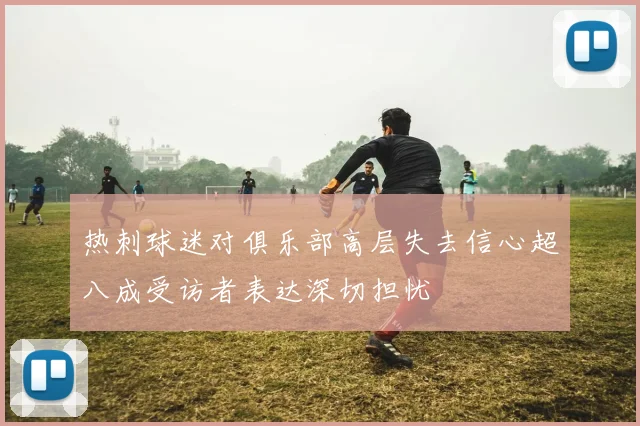 热刺球迷对俱乐部高层失去信心超八成受访者表达深切担忧